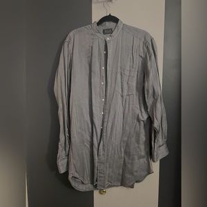 Stylish Men's twill tunic dress shirt